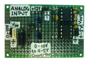 0-10V to 0-5V signal converter - analogue input module